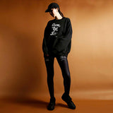 WE LIVE, THEY SLEEP BIG SILHOUETTE CREW NECK